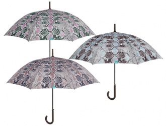 26206<br>Parapluie canne femme auto. 61/8 coloré fantaisie Perletti<br>