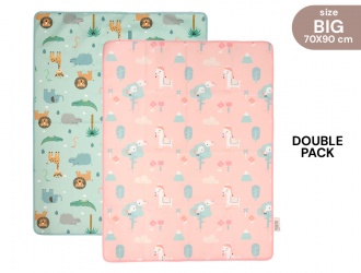 13174<br>Combo traversa letto imp.70x90 cm, tema lama + zoo<br>