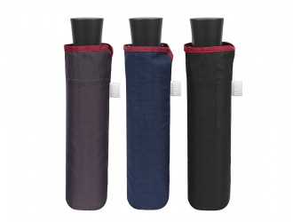 26392<br>Ombrello uomo mini manuale tinta unita + bordino Perletti<br>