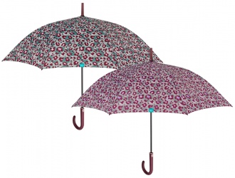 26249<br>Umbrella lady automatic 61/8 leopard print Perletti<br>