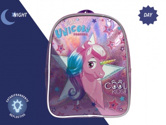 14114<br>Mini backpack unicorn with reflecting details<br>