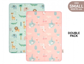 13179<br>Combo traversa letto imp.50x70 tema lama + zoo<br>