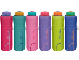 26414<br>Ombrello donna mini man. 5sez. light unito Perletti<br>